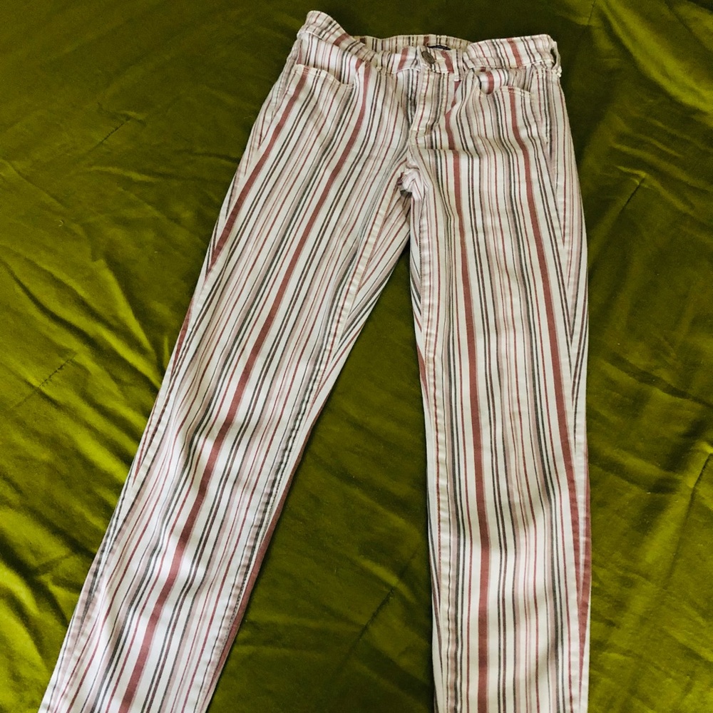 American Eagle Stripped Jeggings